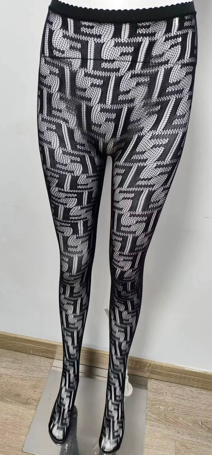 Ff pattern tights one size (fits Uk 4-18)